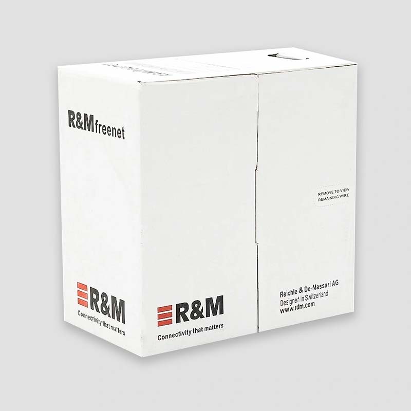 Cáp mạng máy vi tính Cat.6 U/UTP, AWG24, lõi 4 cặp dây xoắn đôi, vỏ nhựa LZSH chuẩn Eca